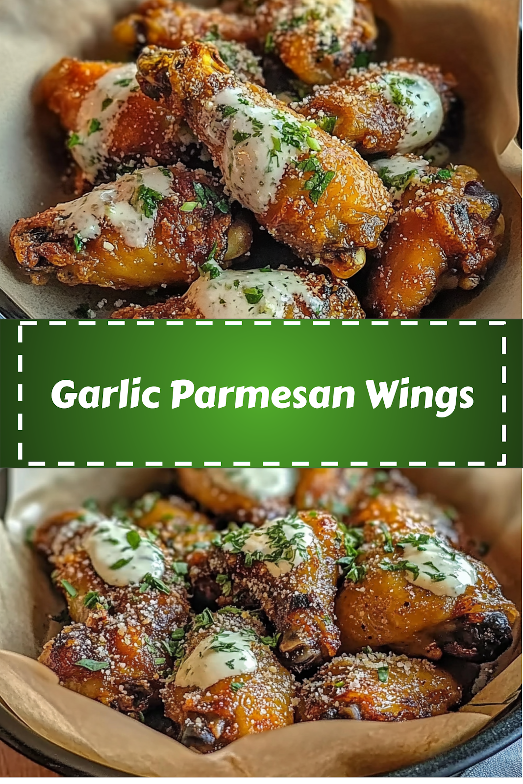 Easy and delicious homemade Garlic Parmesan Wings recipe ready to enjoy