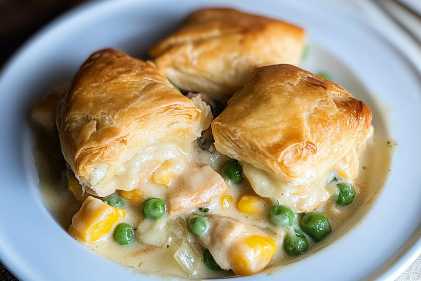Chicken Pot Pie with Biscuits