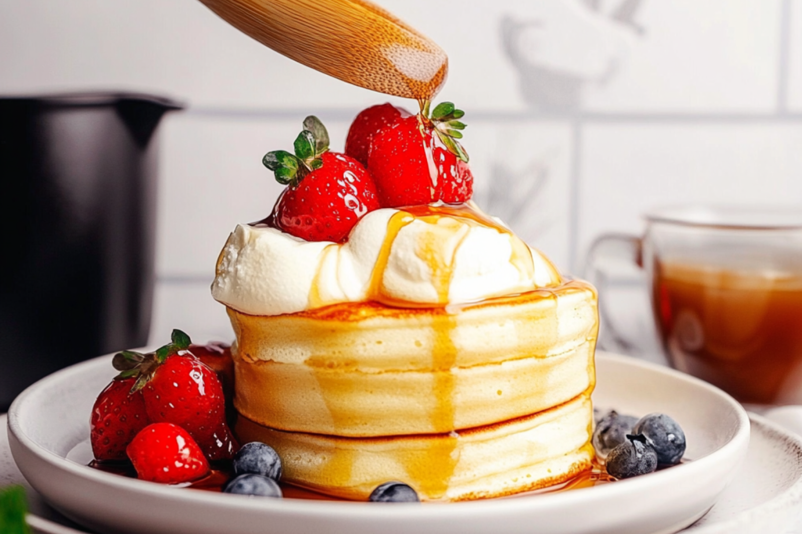 Fluffy Japanese Soufflé Pancakes