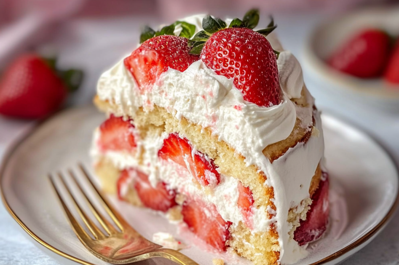 Strawberry Shortcake Cake