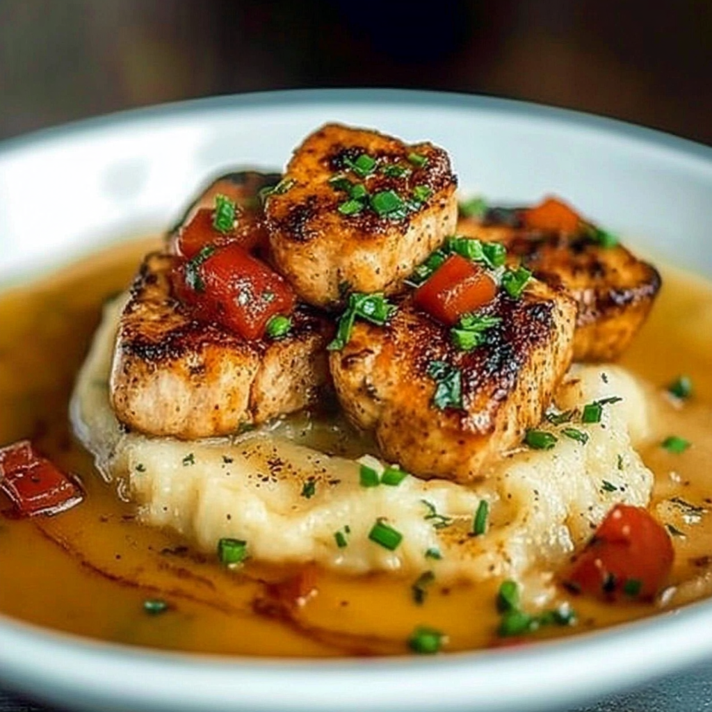 Image of Creole Salmon and Grits to save