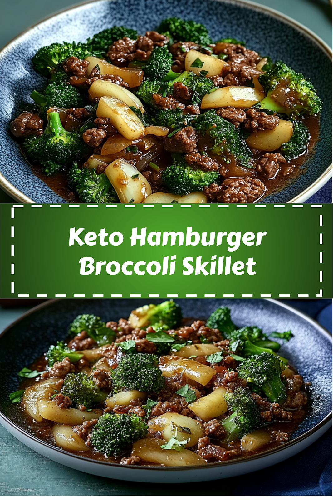 Easy and delicious homemade Keto Hamburger Broccoli Skillet recipe ready to enjoy - complete with ingredients list and step-by-step cooking instructions
