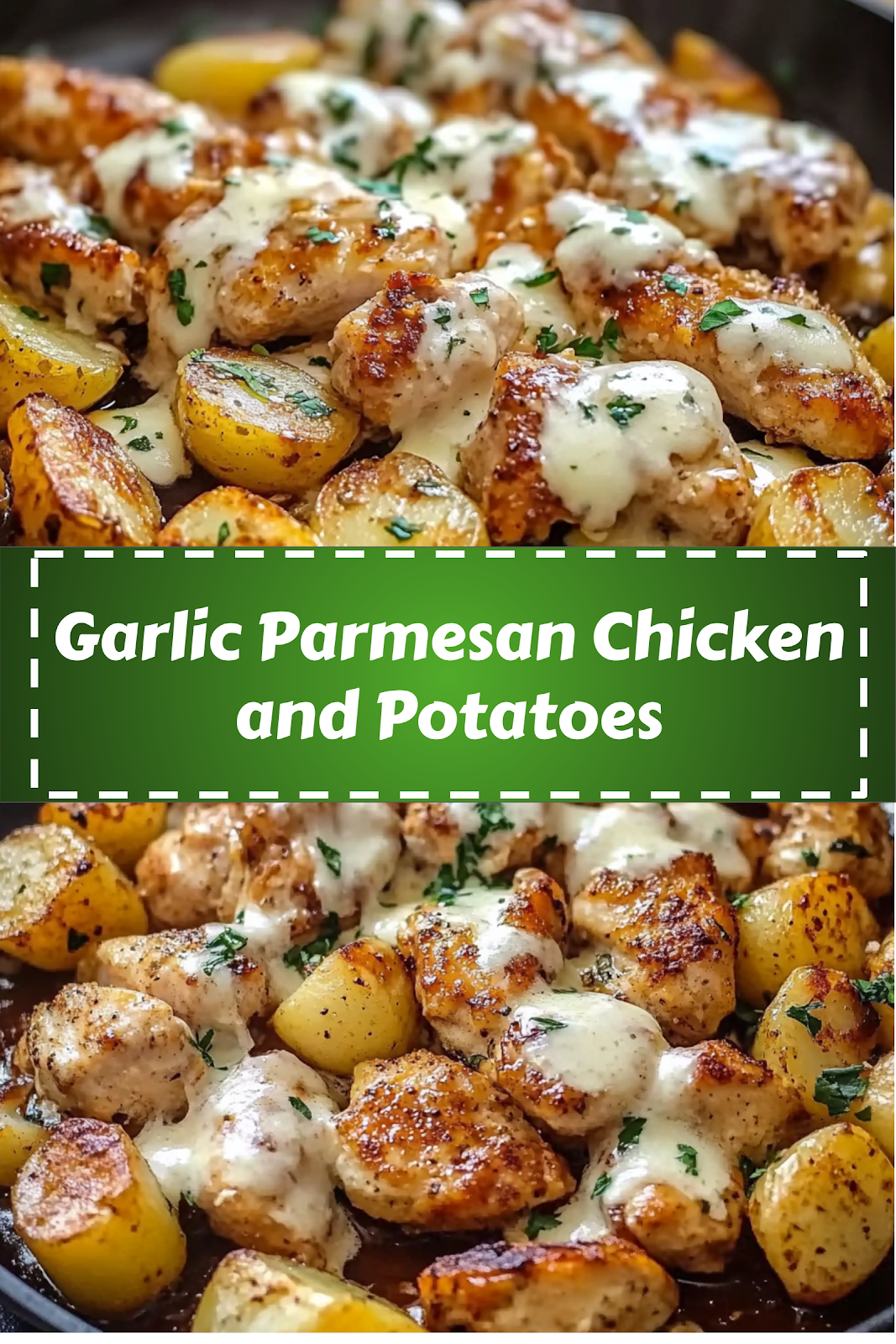 Easy homemade Garlic Parmesan Chicken and Potatoes recipe with ingredients and step-by-step guide