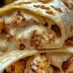 Cheesy Garlic Chicken Wraps for Easy Weeknight Dinners 2 Cheesy Garlic Chicken Wraps