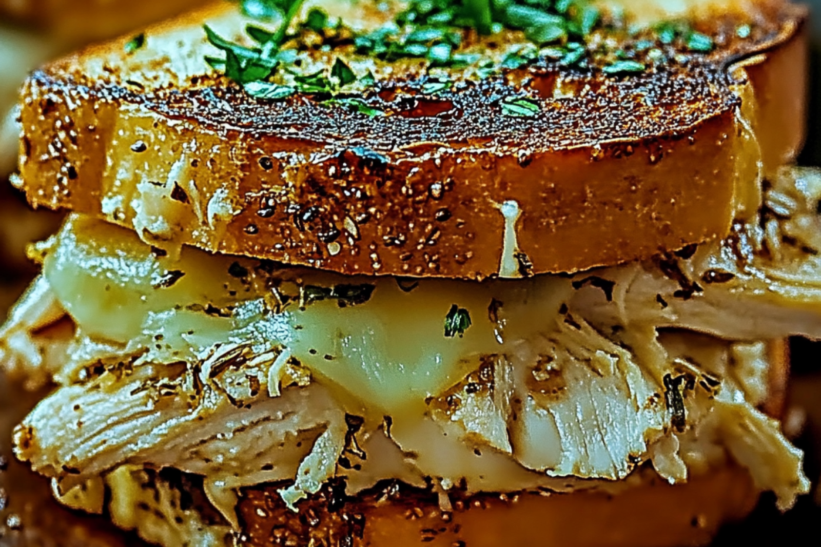 Chicken Garlic Bread Sandwich