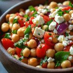 Mediterranean Chickpea Salad with Feta and Herbs