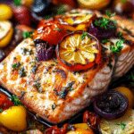 One-Pan Roasted Salmon with Veggies Recipe Guide 2 One-Pan Roasted Salmon with Mediterranean Vegetables