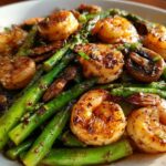 Devour Delicious Shrimp and Asparagus Stir-Fry in 20 Minutes 4 Shrimp and Asparagus Stir-Fry with Mushrooms